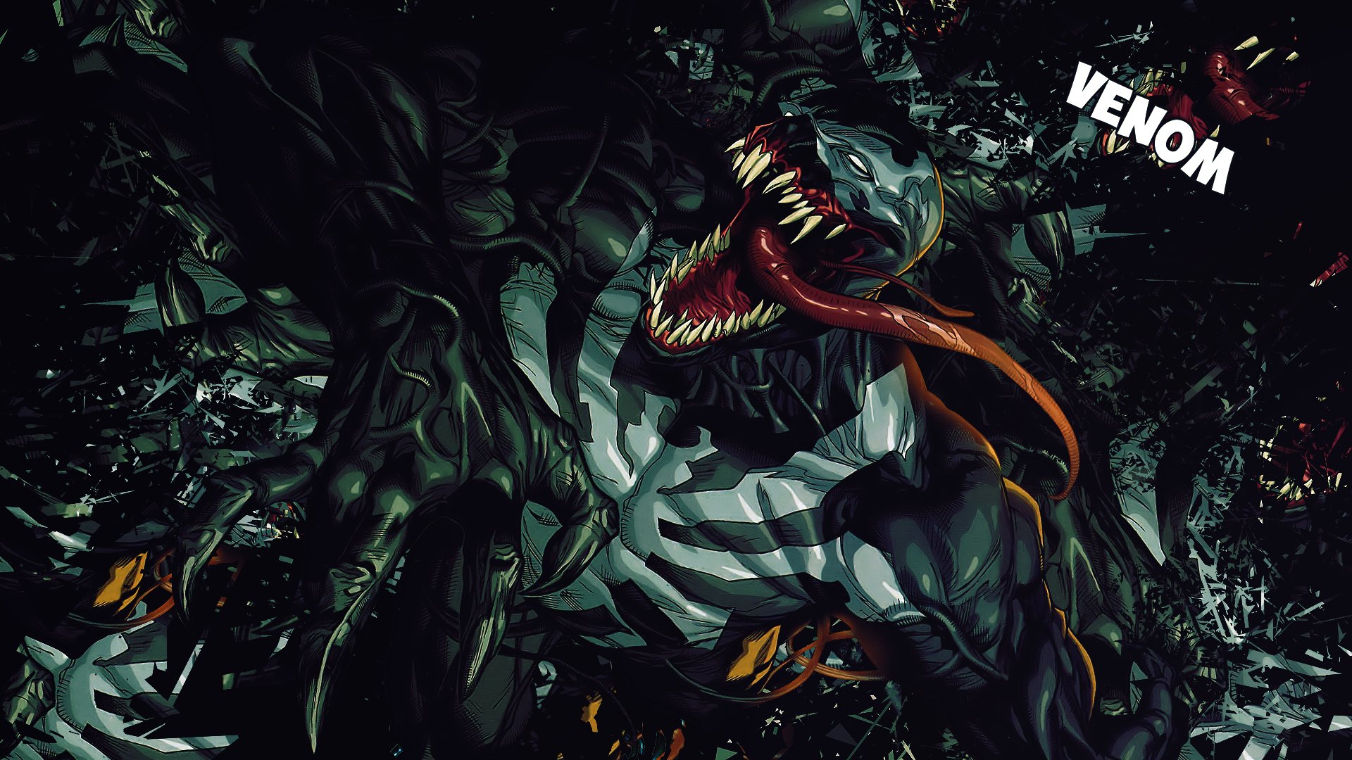 Venom Ripping Out Venomd breaking out - Zoom Comics – Exceptional Comic Book Wallpapers