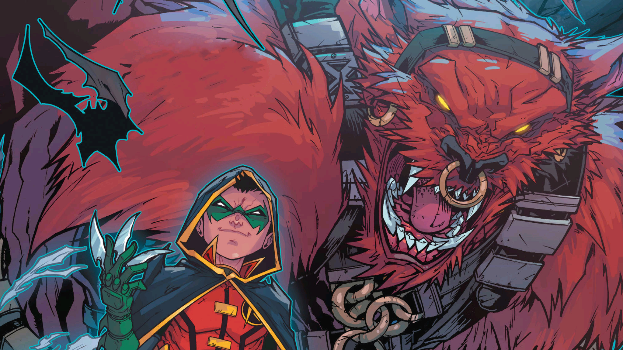 Robin and Red Monster - Zoom Comics – Exceptional Comic Book Wallpapers