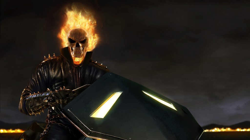 Ghost Rider on classic bike - MyConfinedSpace