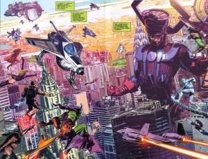 Galactus Vs Marvel Heroes