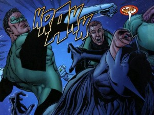 Green Lantern Punches Batman