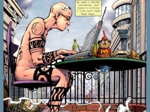 spider jerusalem – nude and typing