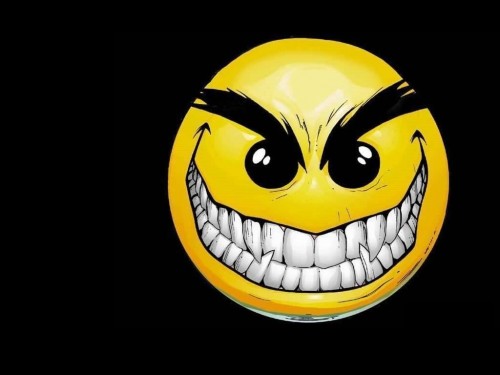 Evil smiley