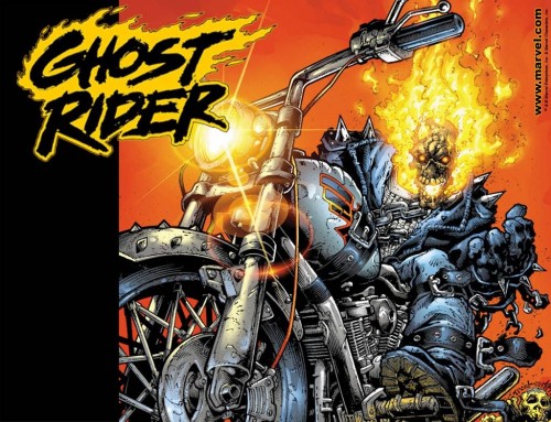 Ghost Rider with skull