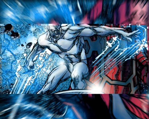 Silver Surfer Surfing