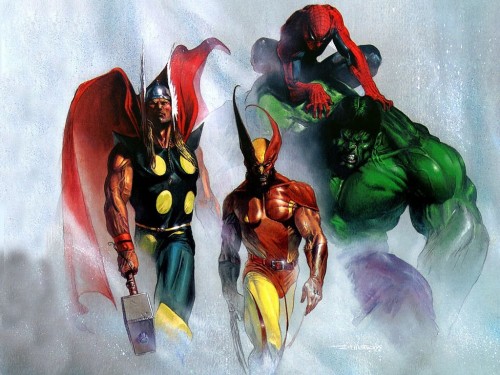 Spider-Man Wolverine Hulk Thor