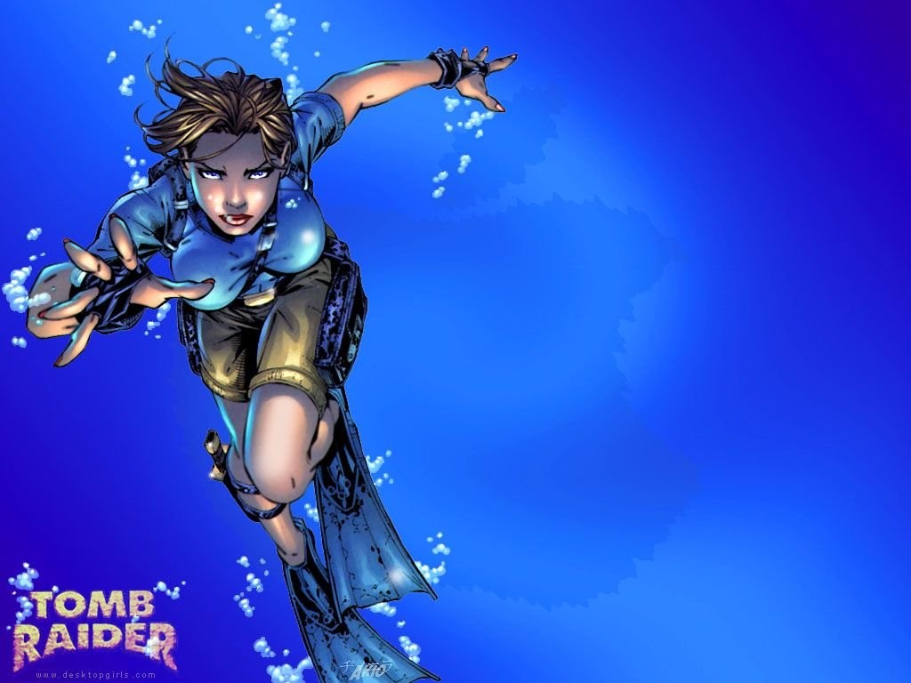 Tomb Raider Under Water – Zoom Comics – Exceptional Comic Book Wallpapers