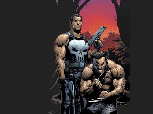 Wolverine with Punisher – forrest