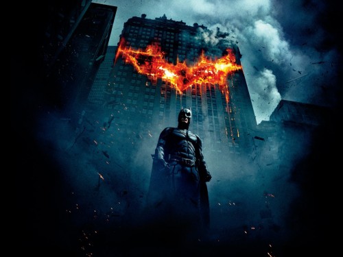 Batman Burning Building