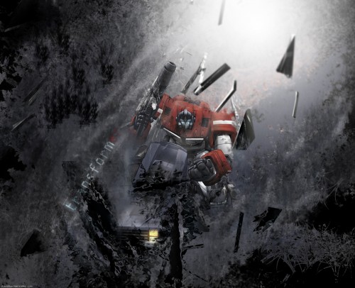 Optimus Prime – Shattered Earth Wallpaper