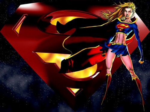 Supergirl and Super Logo