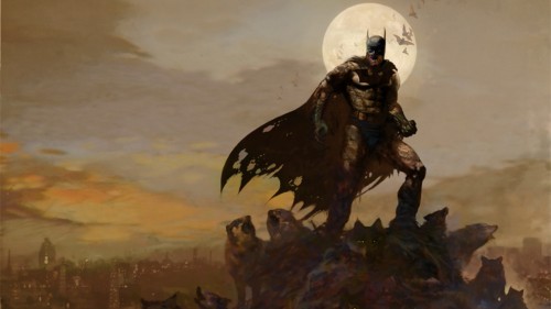 batman and wolves