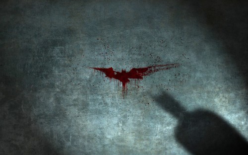 bloody batman logo