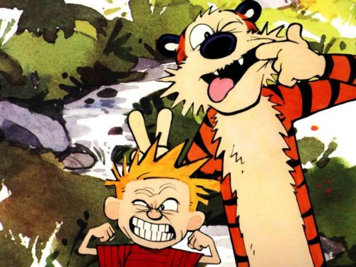 calvin and hobbes funny faces