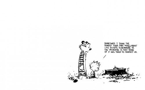 calvin and hobbes – intelligent life