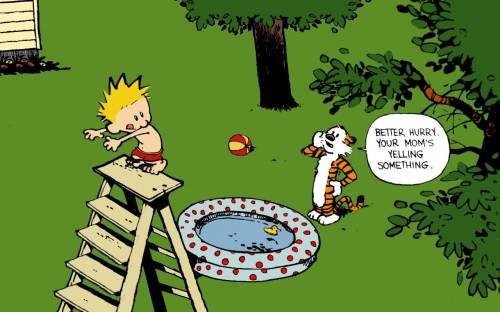 calvin and hobbes – moms yelling something
