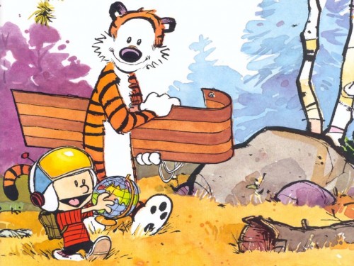 calvin and hobbes – snowless tobaggan helmet globe