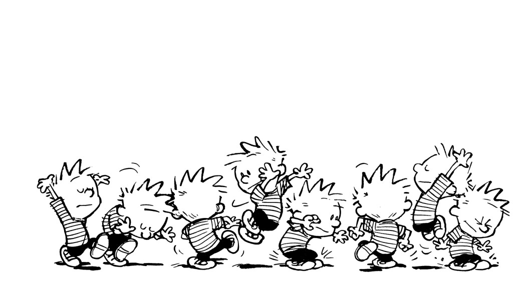 calvin dances.