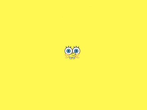 sponge bob – yellow wallpaper