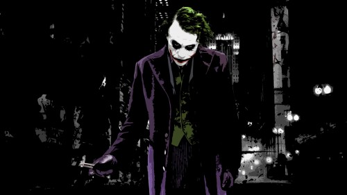 the joker and his knife
