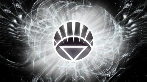 white lantern logo in space