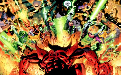 green lantern corps – blazing combat time