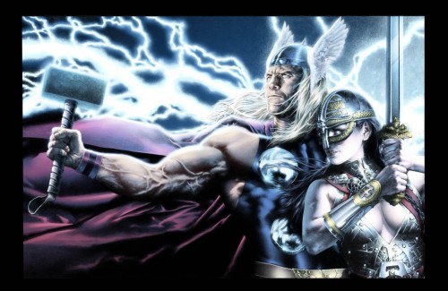 thor and woman