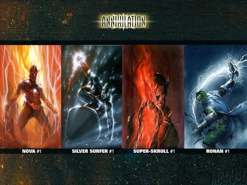 annihilation – nova, silver surfer, super-skrull, ronan