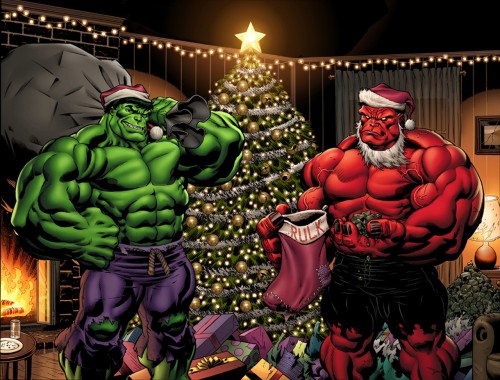 hulk is santa