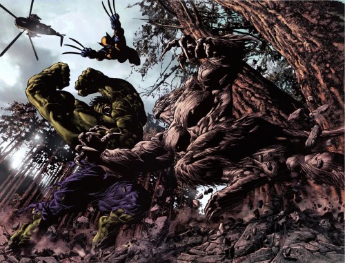 hulk, wolverine, sasquatch