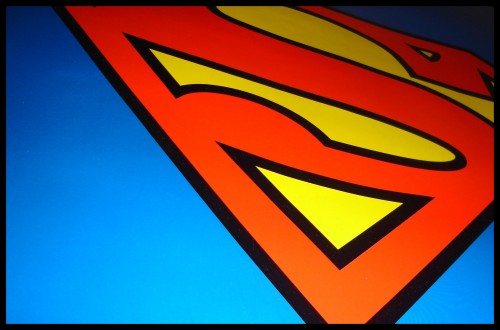 superman logo from the side