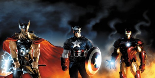 thor, captain america, and iron man
