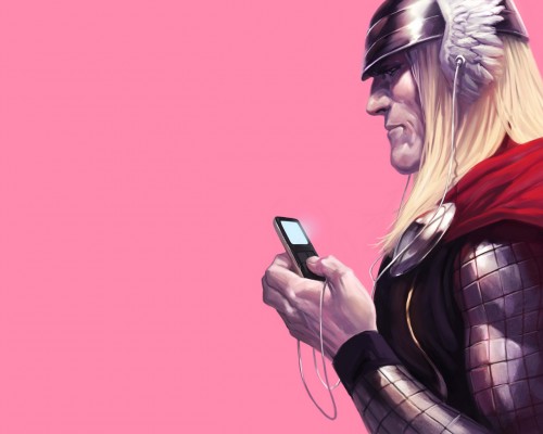 thor has an ipod