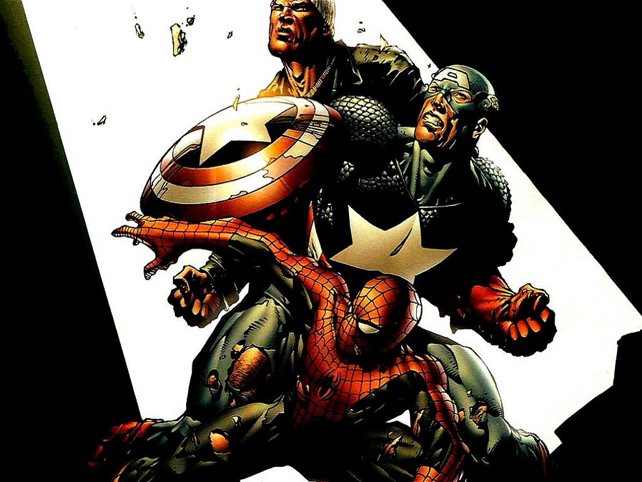 luke cage, captain america, spider-man - luke cage, captain america, sp...