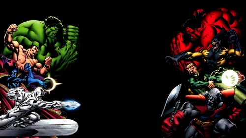 red hulk vs green hulk and friends