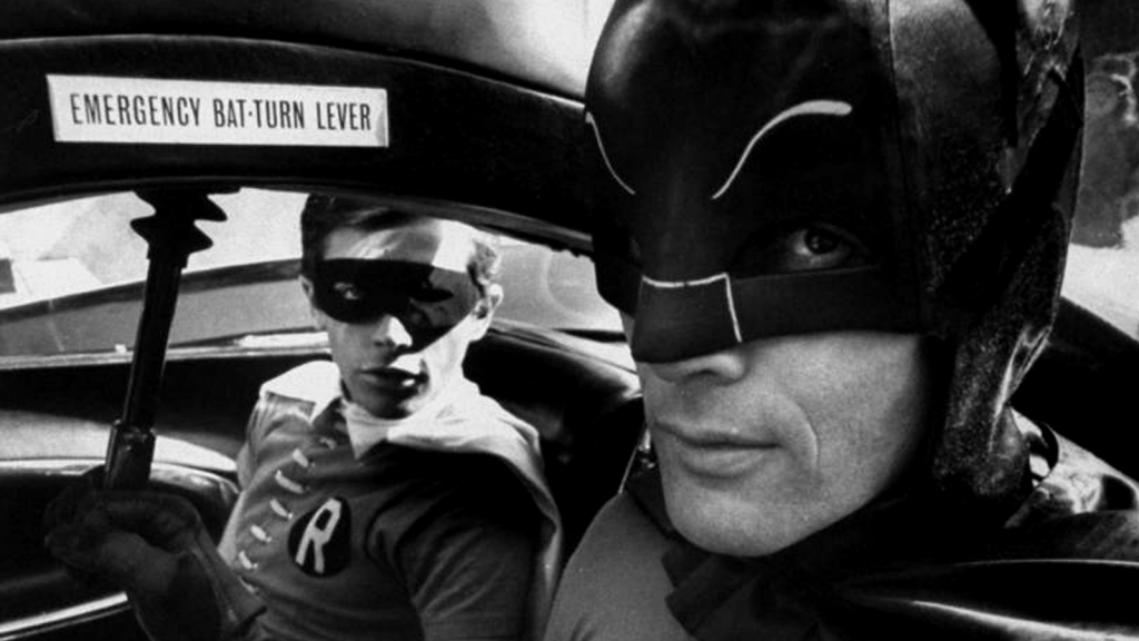 emergency bat-turn lever – adam west batman, burt ward robin