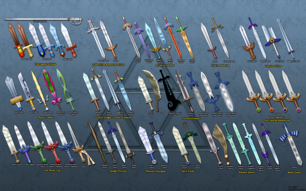 zelda swords