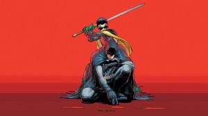 Robin about to kill Batman