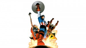captain america, thor, iron man, vision, wasp and falcon