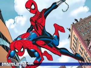 Amazing Spider-girl saves spider-man