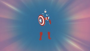 Captain America negative space