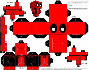 Deadpool Cubeman