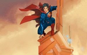 Superman on a tower