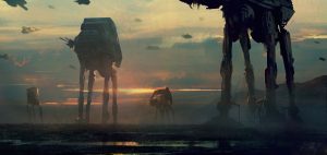 AT-ATs at sunset