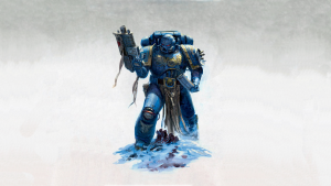 Blue Space Marine reloading