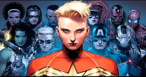 Captain Marvel and her friends