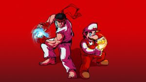 Mario and Ryu – fire power