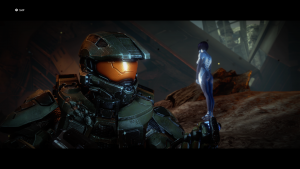The chief is talking to Cortana