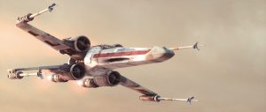 X-wing in flight