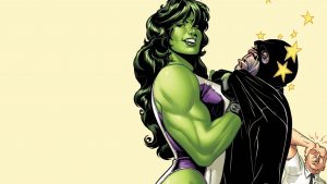 she hulk knocked out the bad guy